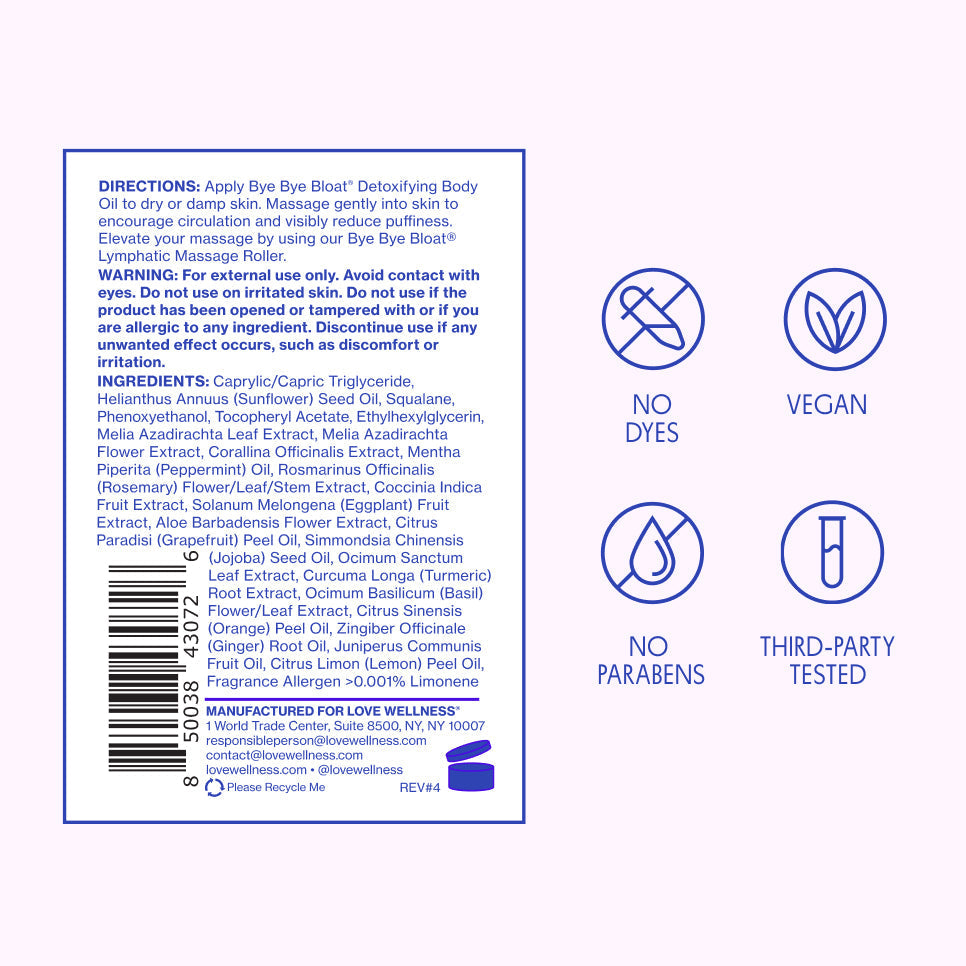 Bye Bye Bloat® Detoxifying Body Oil (1LLW)